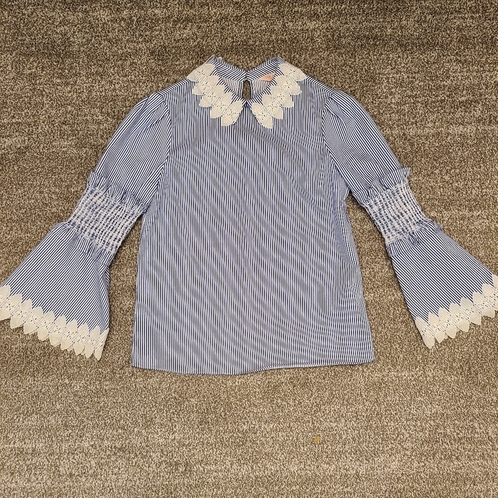 Ted Baker Blue Striped Top